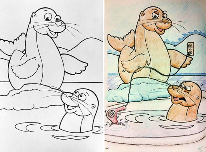 Adults Do Children's Coloring Books