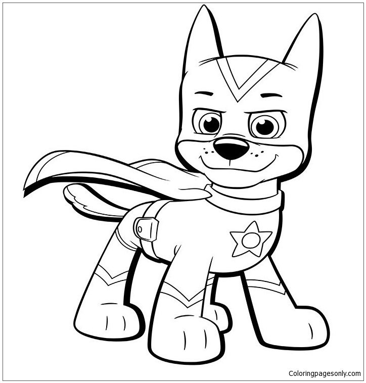Chase Paw Patrol For Coloring