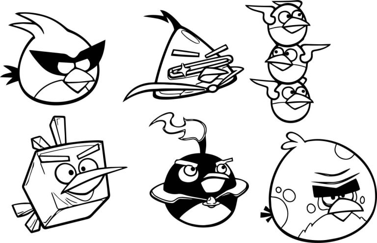 Angry Birds Space Coloring Book
