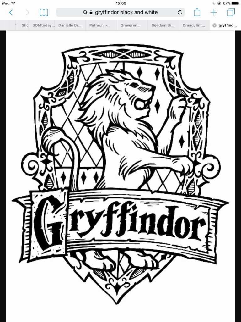 Hogwarts Houses Coloring Pages