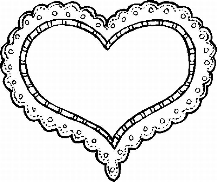 Printable Valentines Day Hearts Coloring Pages