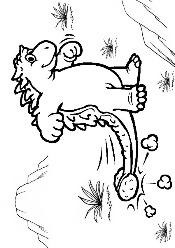 Ankylosaurus Coloring Pages For Kids