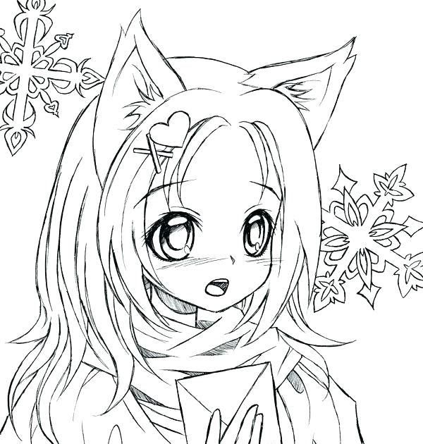 Anime Coloring Pages For Kids Girls