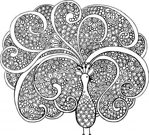 Animal Advanced Relaxing Coloring Pages For Adults
