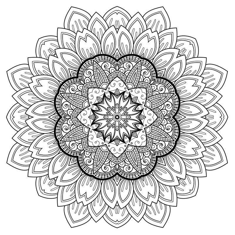 Abstract Zentangle Coloring Pages For Adults