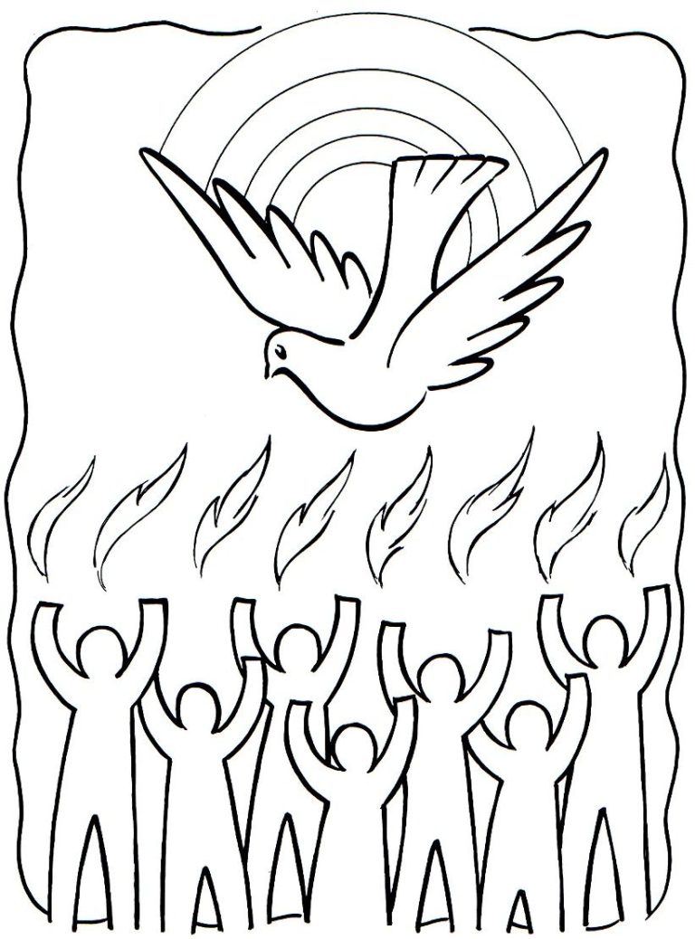 Printable Pentecost Coloring Page