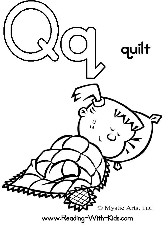 Capital Letter Q Coloring Pages