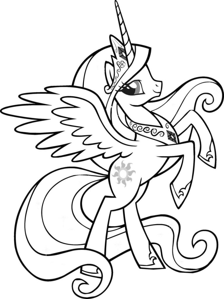Printable Pony Pictures To Color
