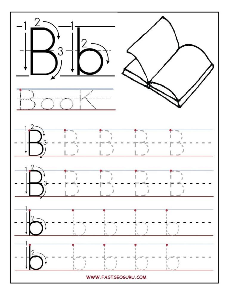 Free Printable Kindergarten Letter B Worksheets