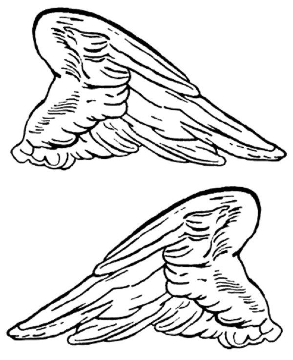 Angel Wings Coloring Sheet