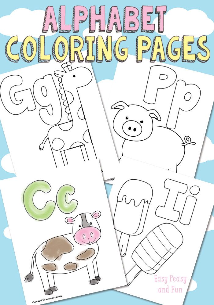 Alphabet Coloring Pages Pdf Free