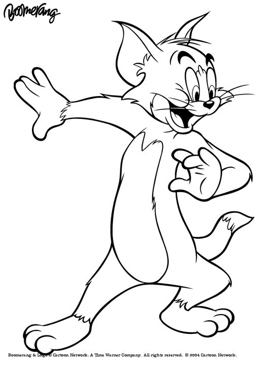 Tom And Jerry Coloring Pages For Kids