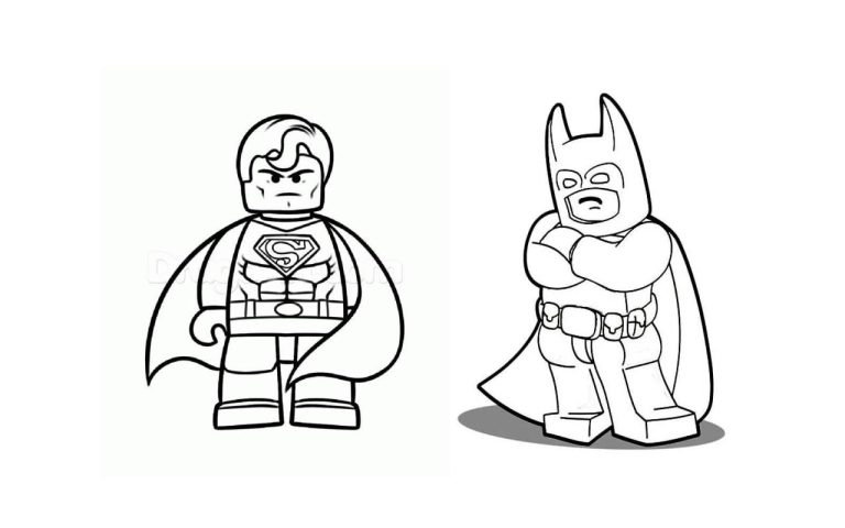 Superhero Lego Superman Coloring Pages