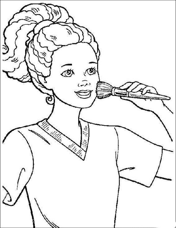African American Princess Black Ballerina Coloring Pages