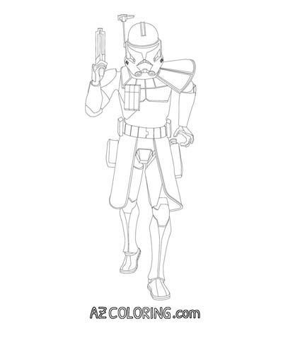 Clone Wars Clone Trooper Coloring Pages