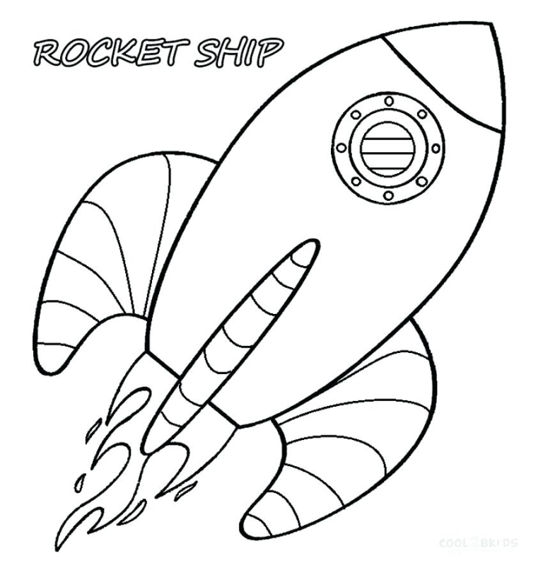 Rocket Colouring Pictures