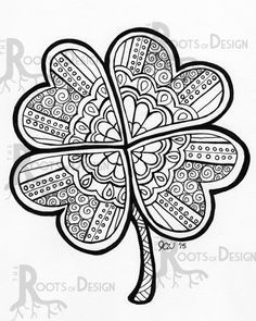 Clover Coloring Pages