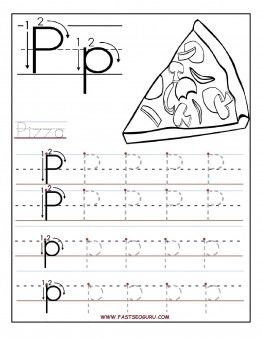 Printable Kindergarten Letter P Worksheets