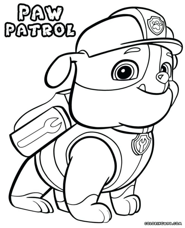 Printable Paw Patrol For Coloring