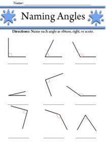 Naming Angles Worksheet Geometry Answer Key