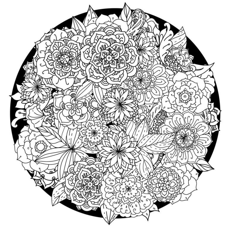 Abstract Stress Relief Coloring Pages For Adults