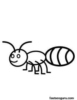 Ant Coloring Pages Printable
