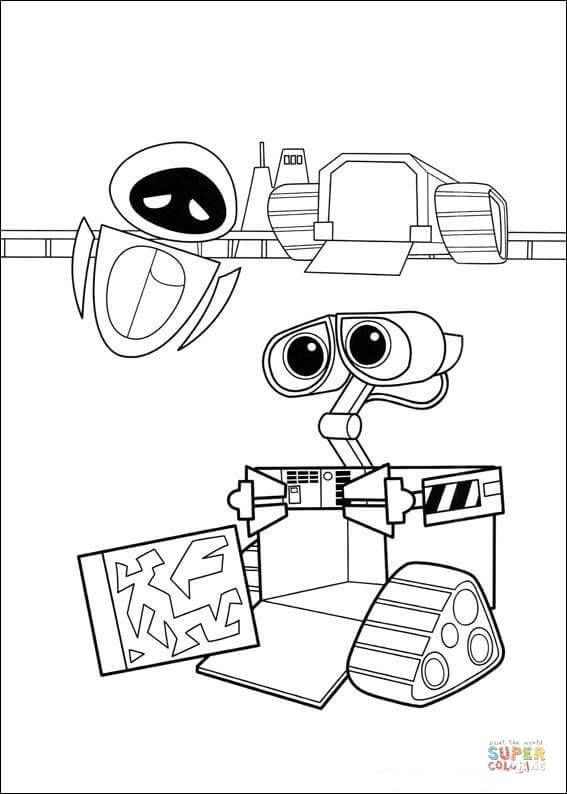 Eve Wall-e Coloring Pages