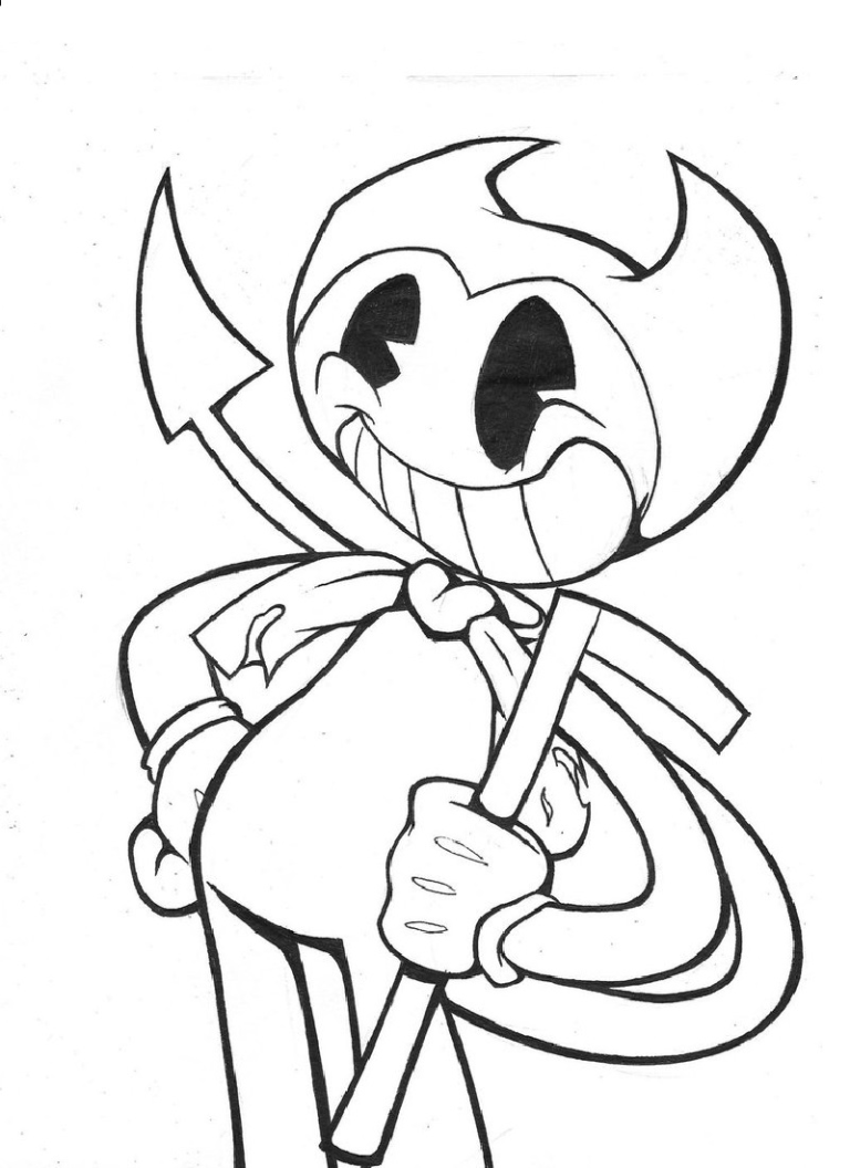 Bendy Coloring Pages To Print