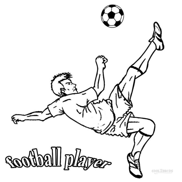 Football Pictures To Colour And Print