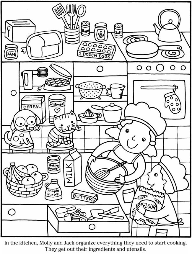 Cooking Coloring Pages For Kids