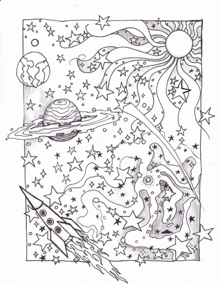 Aesthetic Easy Trippy Coloring Pages For Adults
