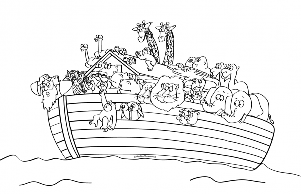 Noah's Ark Coloring Page Pdf