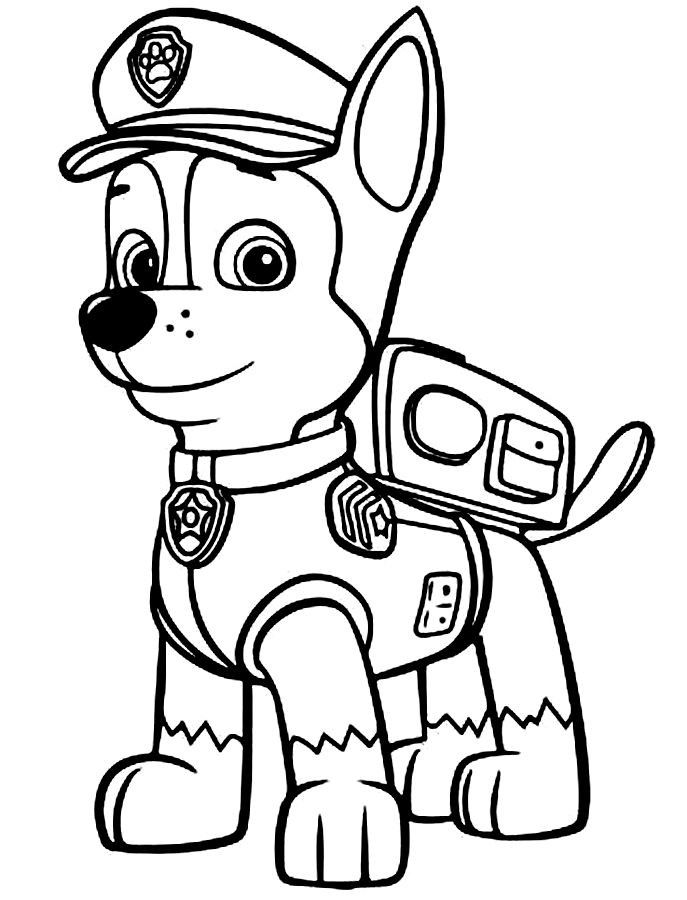 Printable Paw Patrol Pictures To Colour