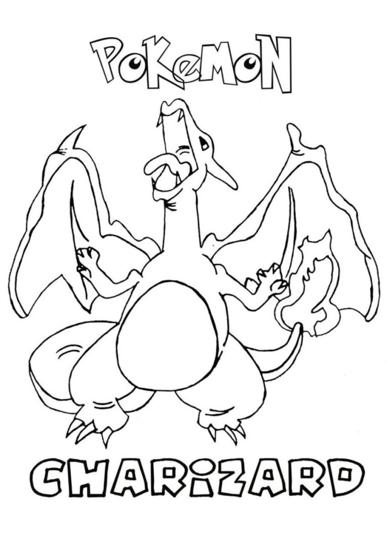 Charizard Charmeleon Coloring Page