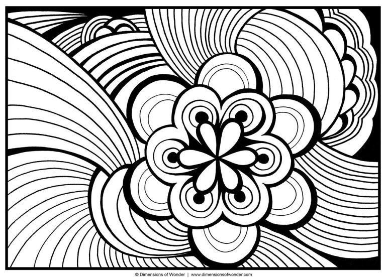 Abstract Free Printable Coloring Pages