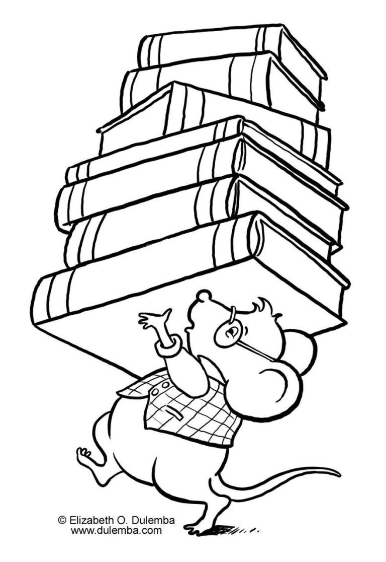 I Love Reading Coloring Pages