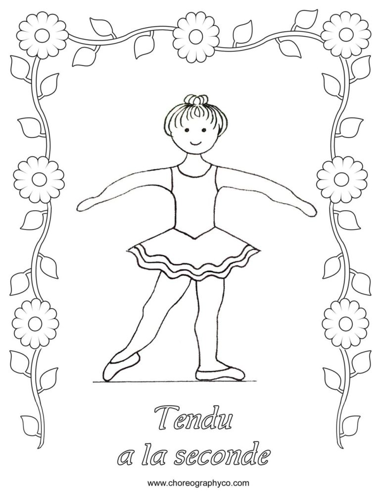 Ballerina Coloring Pages For Toddlers
