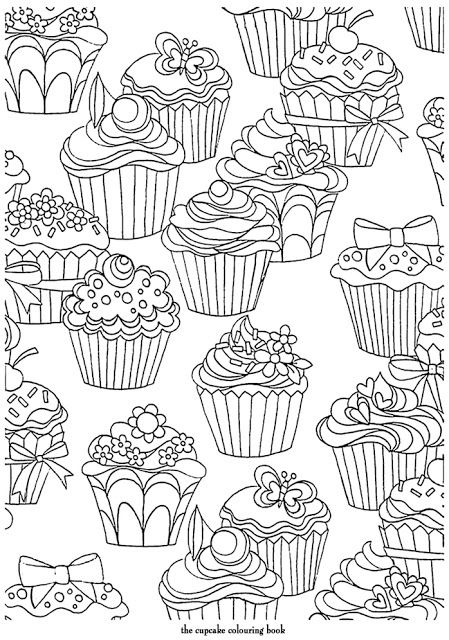 Free Cupcake Coloring Sheet