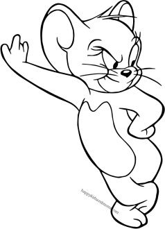 Tom And Jerry Coloring Sheets