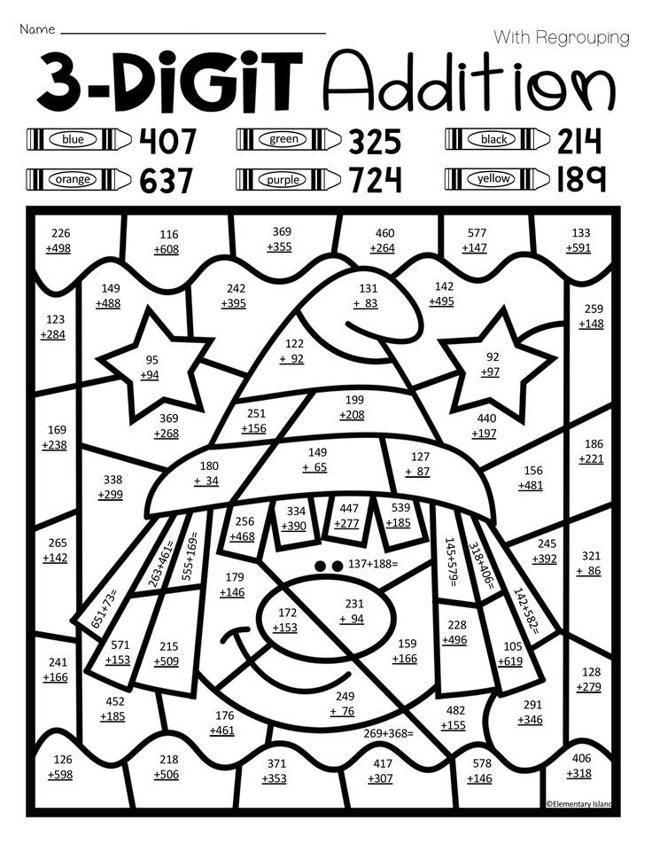 2nd Grade Halloween Addition Coloring Worksheets