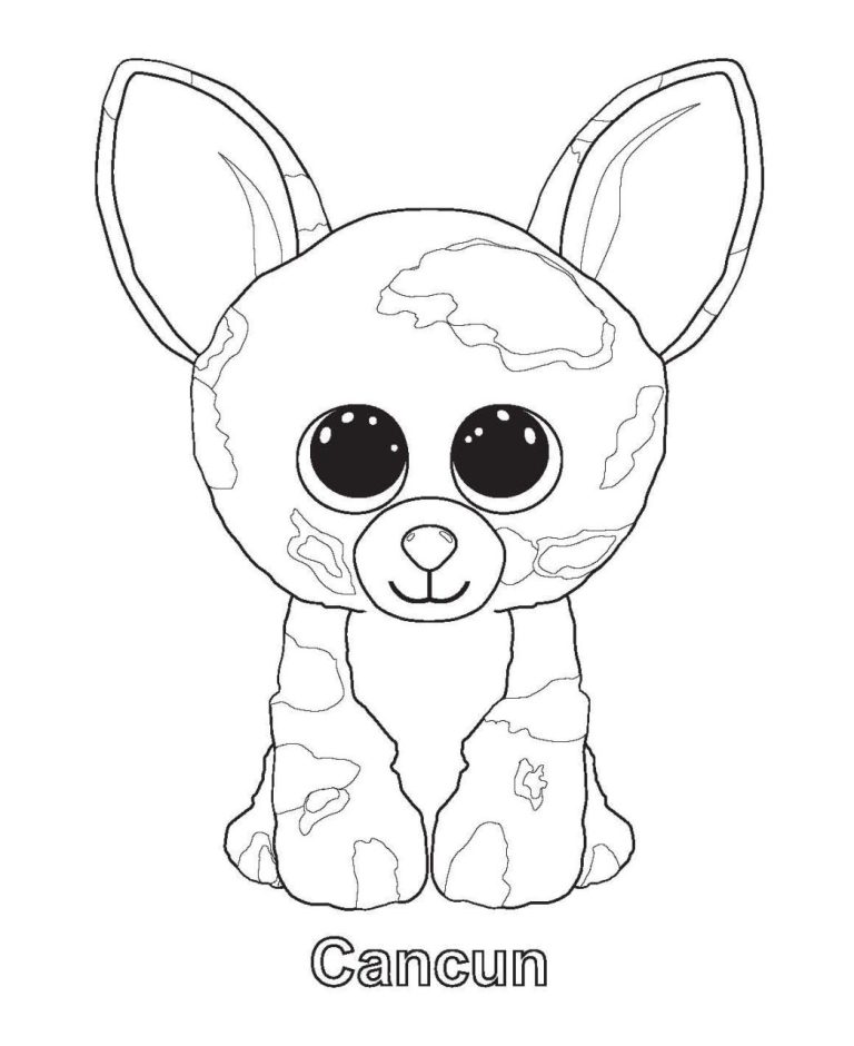 Ty Beanie Coloring Pages