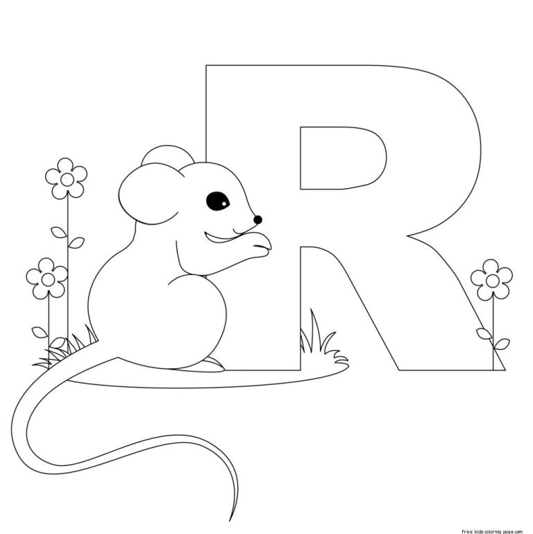 Free Animal Alphabet Coloring Pages