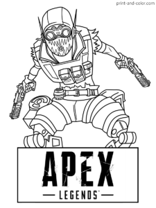 Apex Legends Coloring Pages Crypto