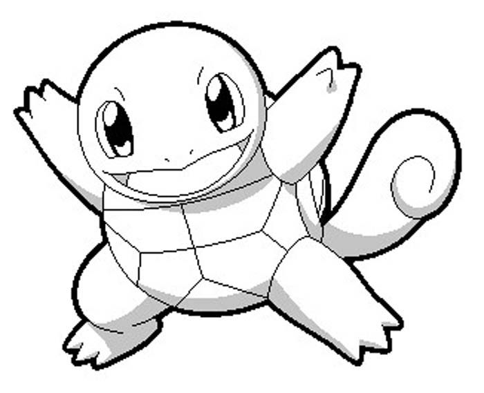 Cute Pokemon Coloring Pages Squirtle