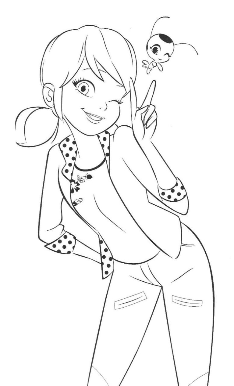 Miraculous Colouring Pages Marinette