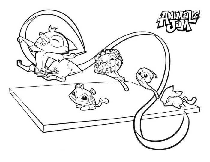 Animal Jam Pet Coloring Pages