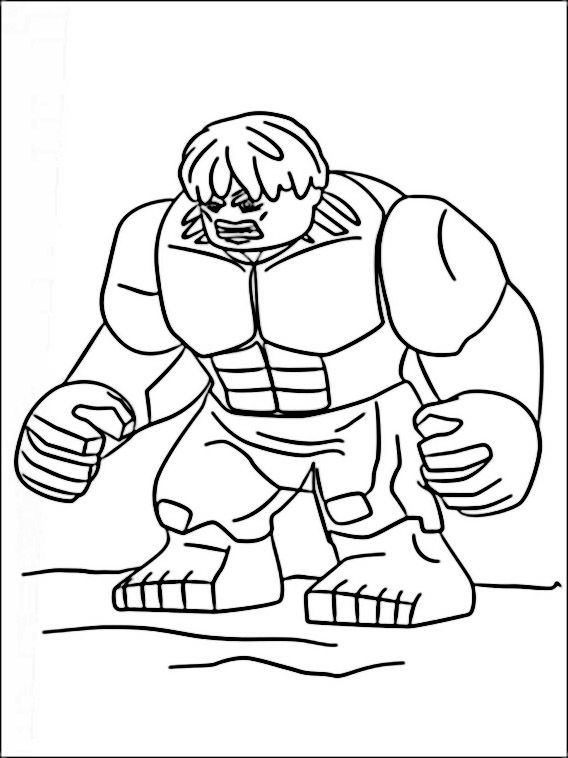 Spiderman Lego Hulk Coloring Pages
