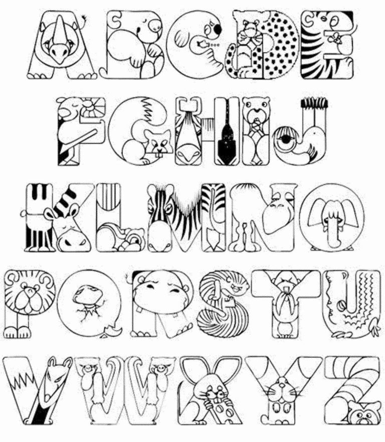 Alphabet Coloring Book For Toddlers