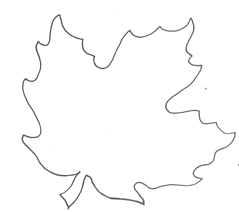 Printable Maple Leaf Coloring Page