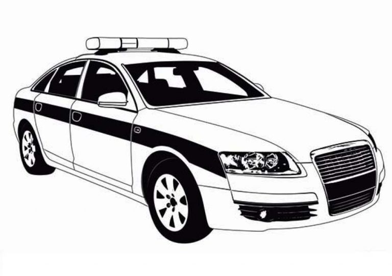 Police Cars Printable Coloring Pages